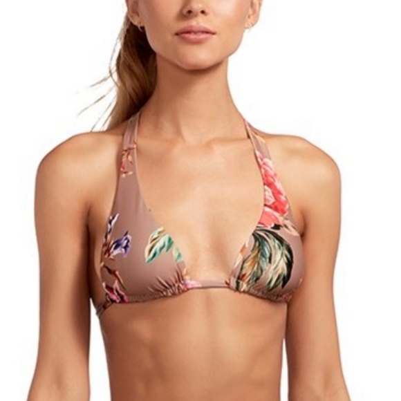 Vitamin A Talia Halter Bikini Top Lupe High Waisted Rise Bottom Ginger - Picture 8 of 11